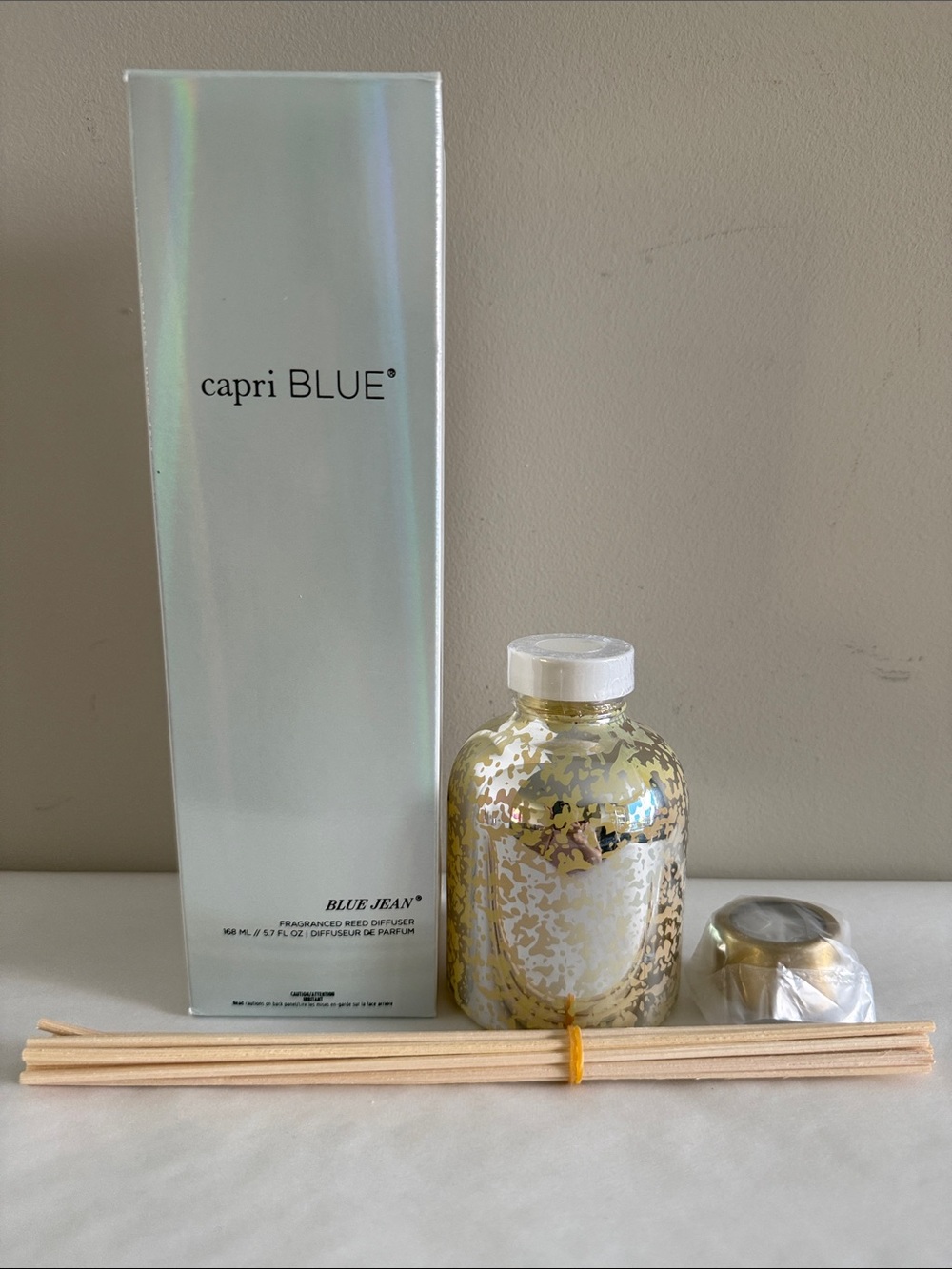 Capri Blue Reed Diffuser - Comes with Blue Jean Aromatherapy Diffuser 5.7 fl oz)
